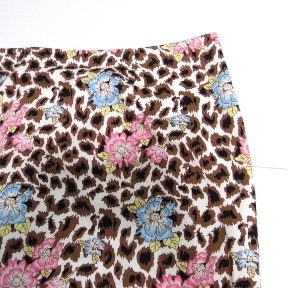 Nicole Miller Print Cotton Skirt sz 12 - Picture 2 of 4